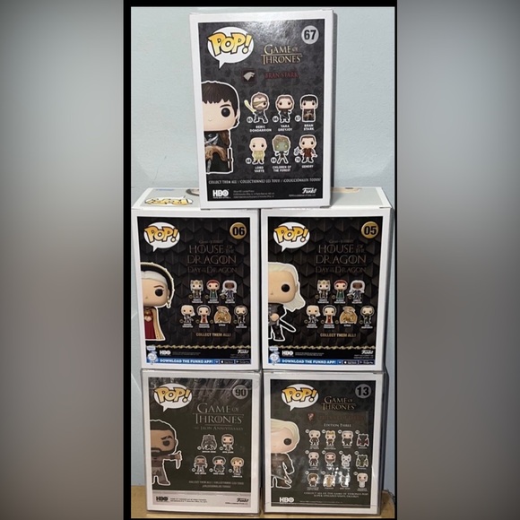 House of The Dragon 🐉 Game of Thrones Funko Pop Lot Targaryen Tarth Stark Drogo - Picture 4 of 11